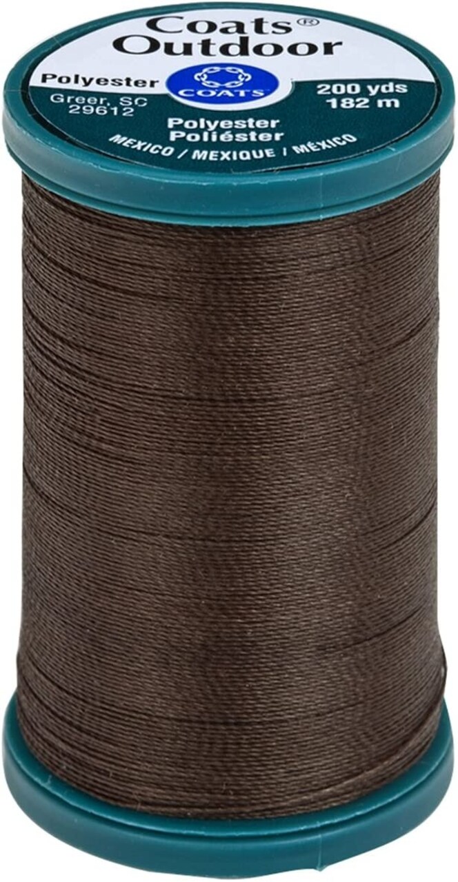 Coats Outdoor Living Thread Mini King Spool 200yd-Dark Brown
